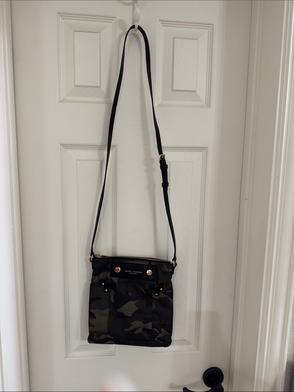 Marc Jacobs Black Camo Crossbody Bag